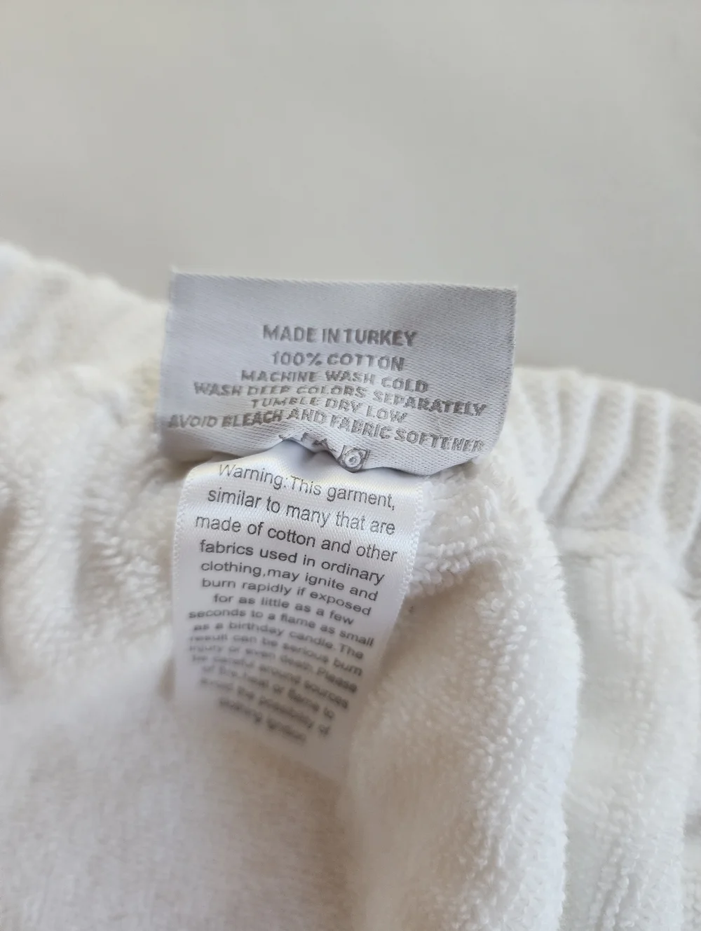 Hammacher Schlemmer Wrap Towel in White
